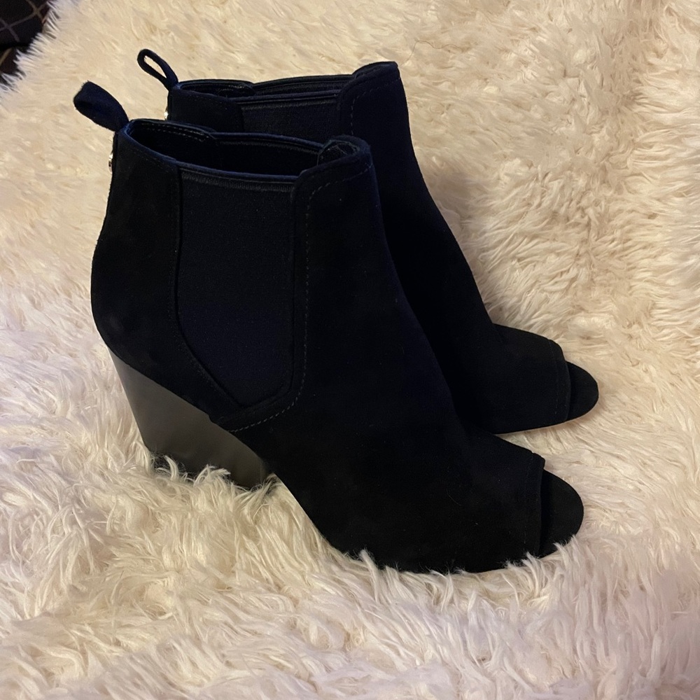 Tory Burch Women's Black Gemma Open Toe Bootie